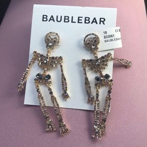 Baublebar hanging skeleton earrings